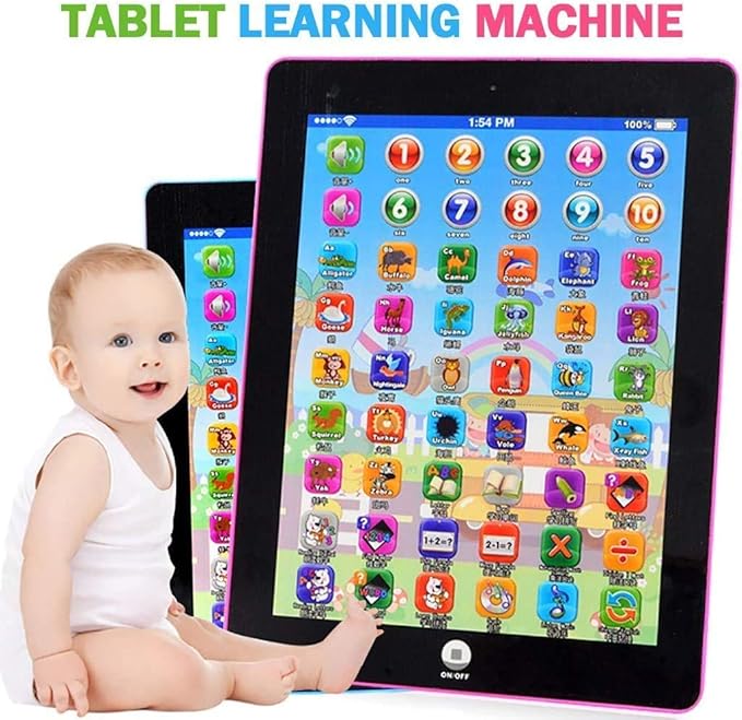 Kids Fun Tablet - Touch & Learn Phone, Number Learning, ABCs, Spelling, Animal Games, Melodies Educational Toy