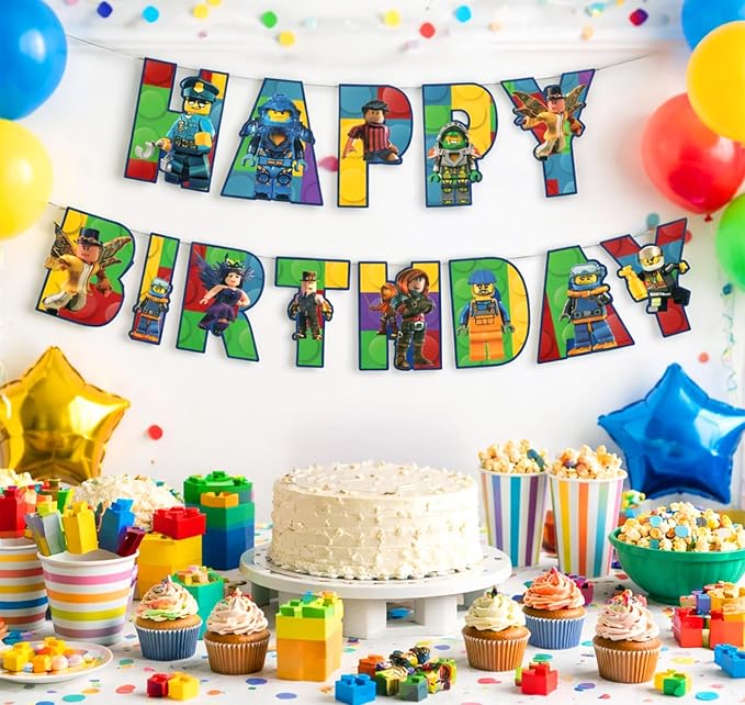 Video Game Happy Birthday Banner Boy - 10ft, No DIY Preassembled Colorful Video Game Birthday Decorations for Boys Gaming Birthday Party Decorations Gaming Backdrop Video Game Backdrop Gaming Party Supplies for Boys