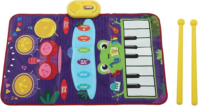 DAN&DRE Children's Music Mat Jazz Drum Dance Blanket Piano Keyboard Touch Mat Music Learning Toy