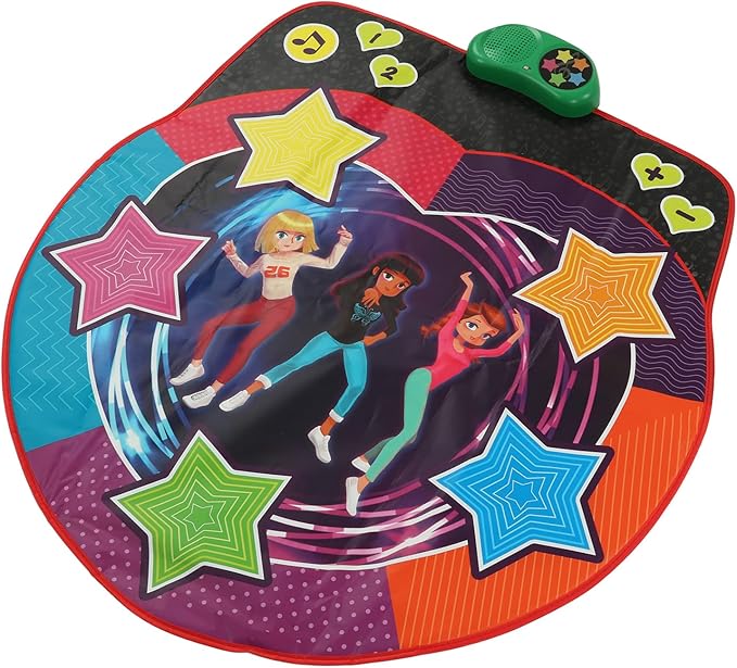 Dance Game Pad,Dancer Blanket with LED Lights, Dance Mixer Playmat for Baby Boys Girls, Electronic Touch Sensitive Design Plug in MP3 Adjustable Music Tempo Dance Mat Toy