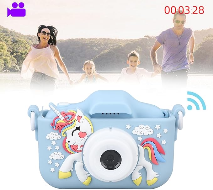 Kids Digital Video Camera, Kids Camera Toys, Digital Video Camcorder Camera for Boys and Girls Toddler (Blue)