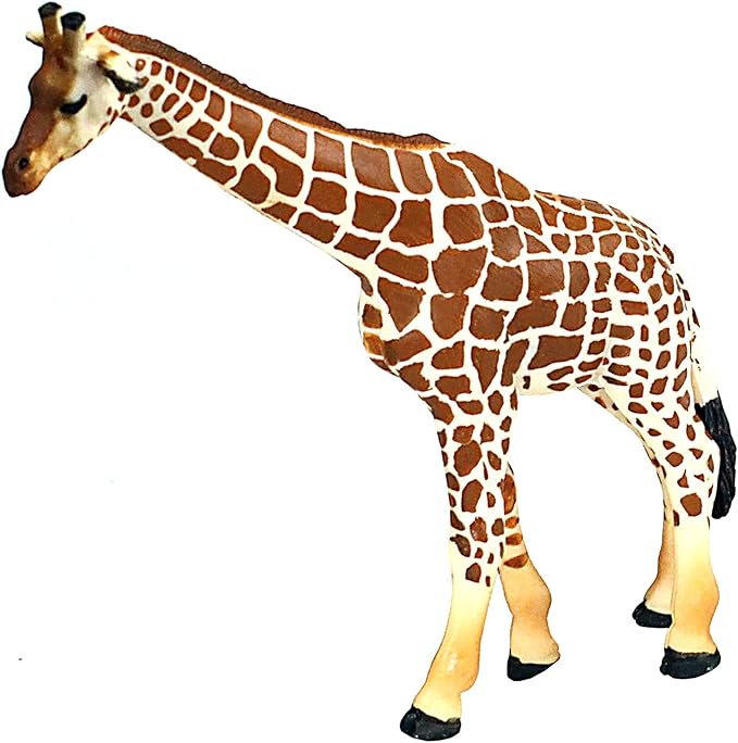 FUNSHOWCASE African Jungle Animals Figures Toys, Female Giraffe Realistic Plastic Safari Animals Figurine Height 5-inch