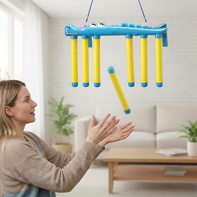 2026 Reflex Drop Sticks Challenge Game with Remote Control - 3 Adjustable Speed Modes Hand-Eye Coordination & Reaction Training Toy, Fun Catch Falling Sticks Game for Kids, Adults, Parties