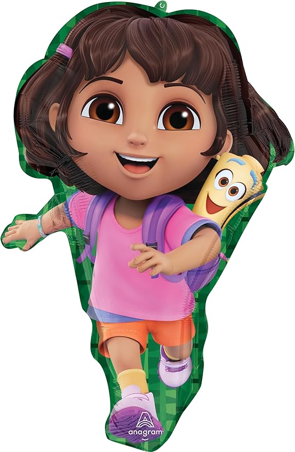 Anagram Dora's 3rd Birthday Party Supplies Foil Balloon Bouquet Decorations