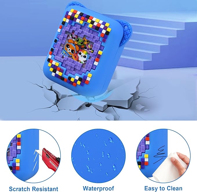 Canboc Silicone Case for Bitzee Orginal Interactive Toy Digital Pet, Protective Skin Cover for Bitzee Virtual Electronic Digital Pet, Blue (Case Only)