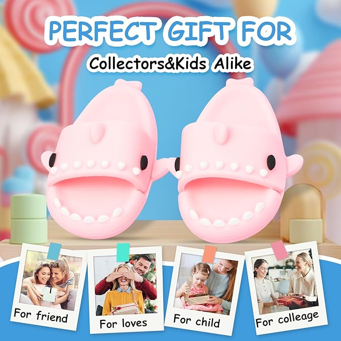 Clothing Shark Summer Sandals for Dolls - Open-Toe Slippers, Cute Accessories Easter Gifts for Photography, Display & Collectors Age Limit 15+ Easter Gifts(Pink)