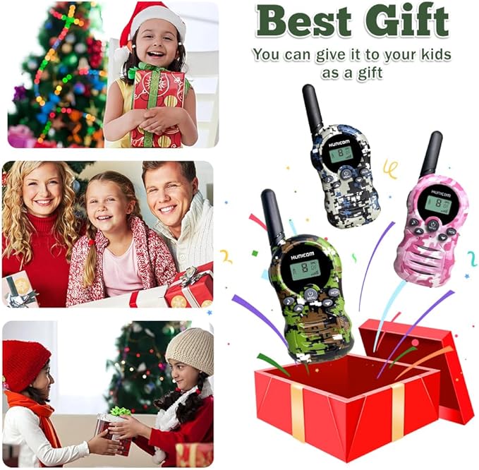 Walkie Talkies for Kids Toys Gifts 3 Packs-FRS 2 Way Radio walky Talky, Birthday Gift Present for 3-12 Years Old Boys Girls