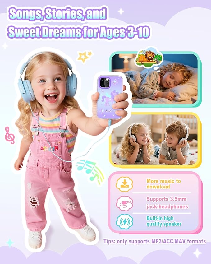 Kids Smart Phone for Girls,Toddler Christmas Birthday Gifts 3 4 5 6 7 8 Year Old Girl, 3.5 Inch Touchscreen Kids Phone Learning Toys for kid Ages 3-8,Dual Camera,Music Player,Puzzle Game,Habit Tracker