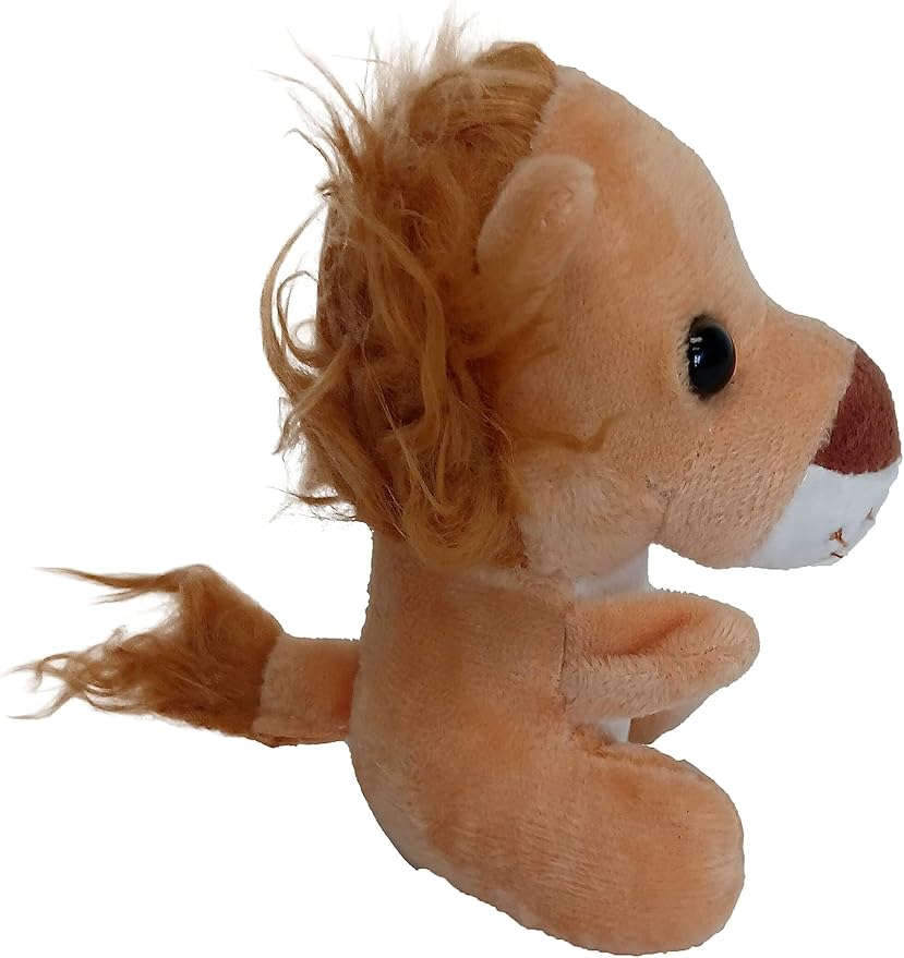 Plush Zoo Animals, Lion, Giraffe, Monkey & Elephant - Super Soft Plush (8 Piece Set)