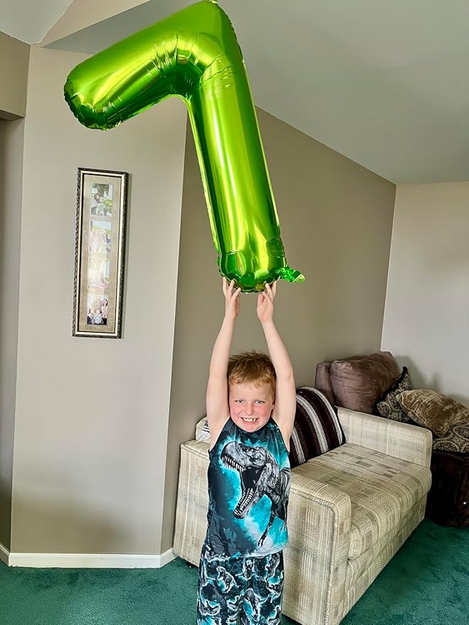 40 Inch Large Numbers Balloon, 4 Light Green Ballon for 4th 14 40 44 Birthday Party, Balloon 4 Number for Graduations Wedding Supplies