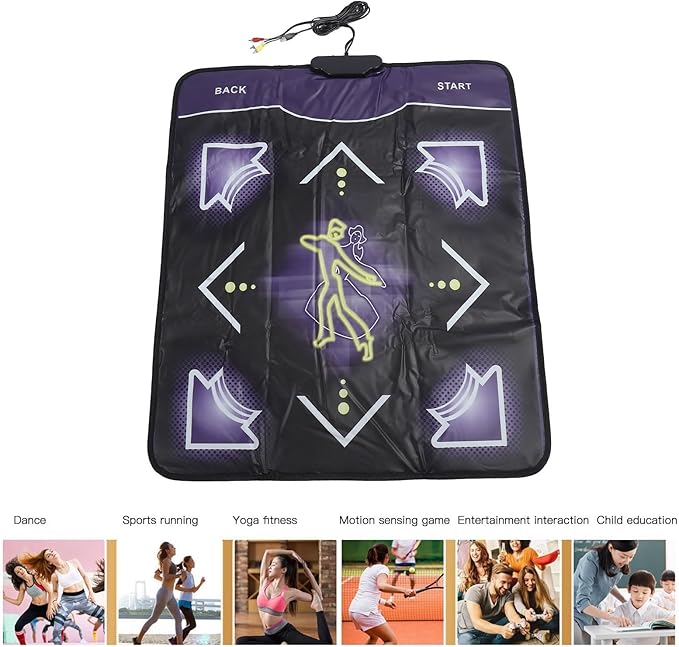 JEOZBM Dance Mat, Non Slip Dance Pad, Double Dance Mat for Kids Adults Girls Boys