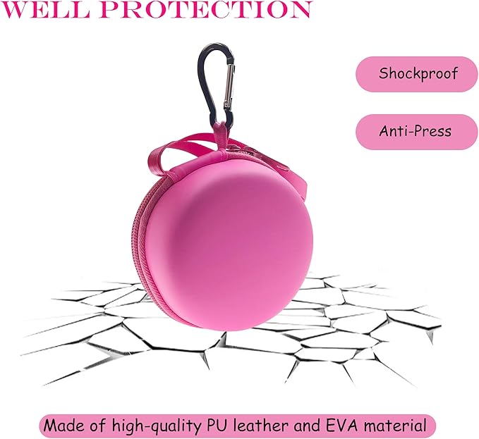 Hard Carrying EVA Case Compatible with Bitzee Digital Pet Interactive Virtual Toy, Storage Travel Holder for Bitzee Virtual Electronic Pets and Accessories (Case Only) (Pink)