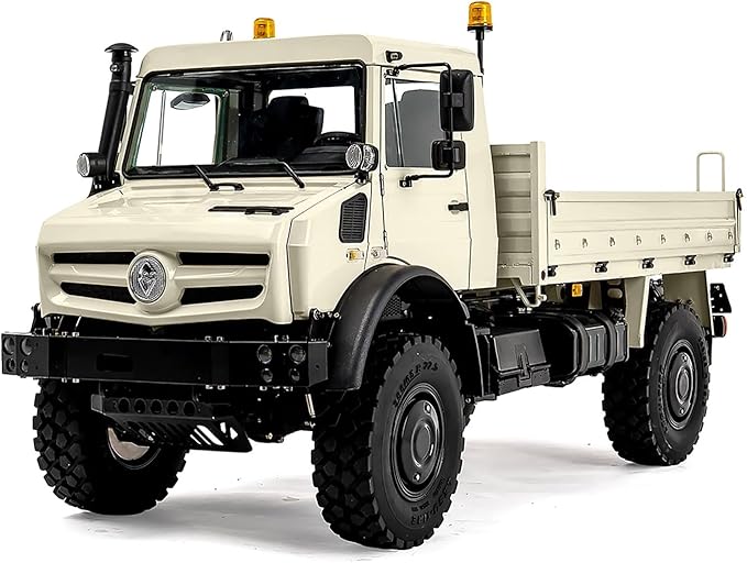 LESU 4 * 4 1/14 RC Off Road Car U4023 Metal Remote Control Crawler ATV Light Truck Mt44023 Model Wheel Hub Reduction Axle Lock Hobby Grade Model for Ages 14+(Beige)