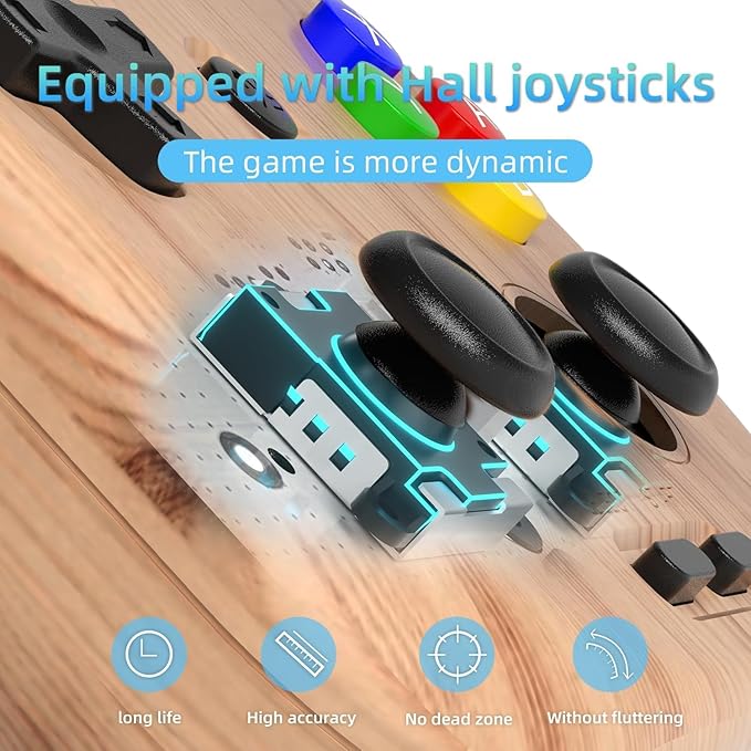 RG405V Retro Handheld Game, Android 12 Built-in 128G TF Card,4 inch IPS Touch Screen with Game Front-end,RG405V Supports 5G WiFi Bluetooth 5.0 Capable of Over 20 Game formats (Wood Grain)