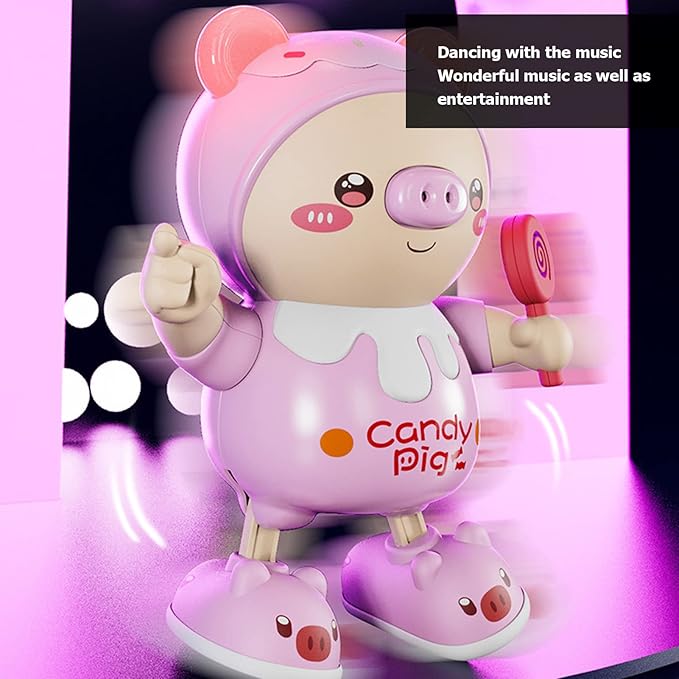 TOPINCN Dancing Pig Electronic Toys Play Dancing Pig Interactive Toys Cool Light Clear Sound Home Entertainment ()