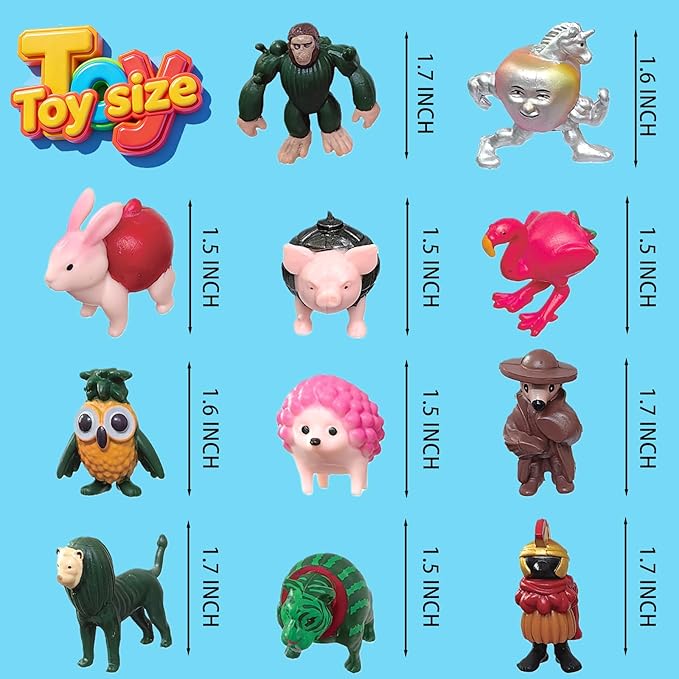 Tralalero Tralala Action Figure,Tung Tung Sahur Meme Unique Action Figures Decorations Gifts, Easter Basket fillings 24PCS(Brown)