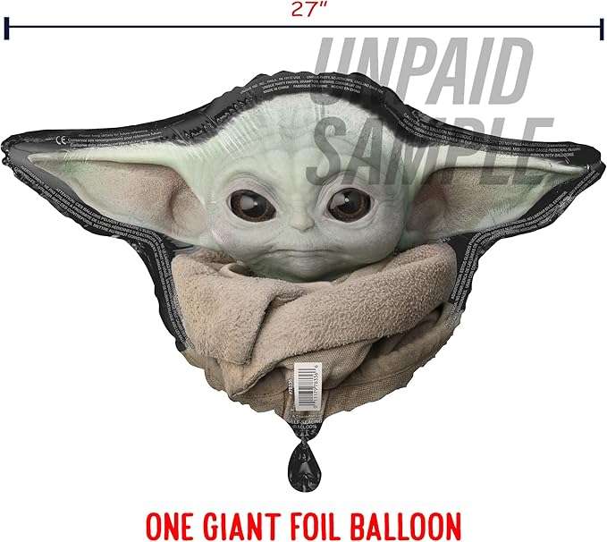 Baby Yoda Themed Happy Birthday Party Balloons Kit, Latex & Foil Balloons with The Child , 19 Balloon set, Perfect for Birthday days, garland, favors & Mandalorian Decorations or Star Wars Supplies