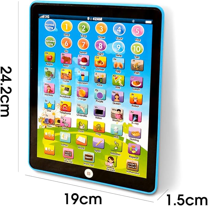 Kids Tablet -Learning Pad,with 6 Games to Learn Music/Words/Learning Letters/Alphabet,Education Tablet for Kids for Boys & Girls 3 Years Up…