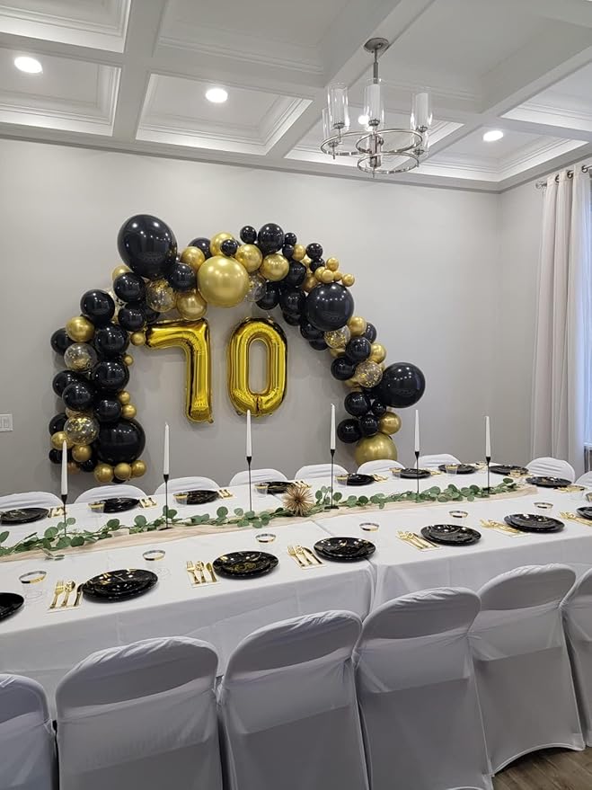 40 Inch Number 7 Balloon, 6 7 Birthday Decorations, Gold Seven Birthday Decor, 7 17 27 70 Year Old Balloon Number for Engagement, Wedding, Graduations