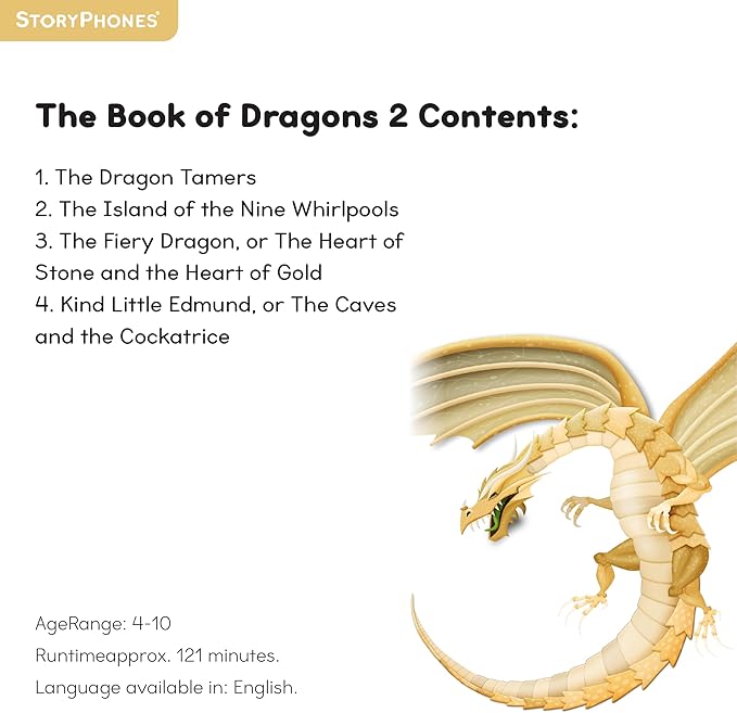 StoryShield, Pinna Screen-Free Audio Storytelling Disk Featuring More Stories from The Book of Dragons