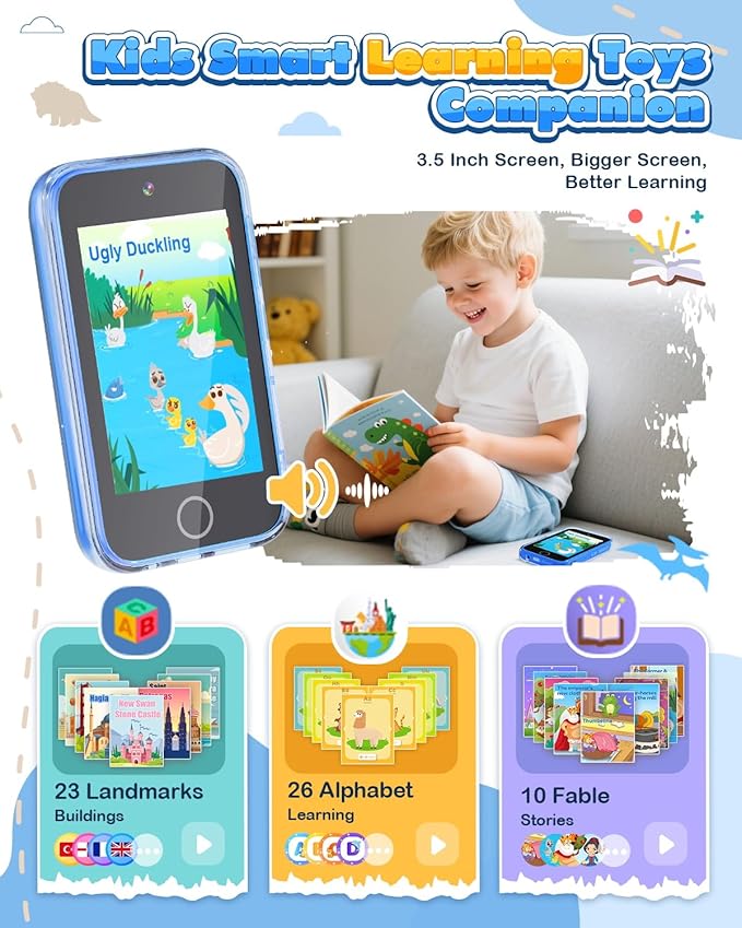 Video Walkie Talkies for Kids+ 3.5" Kids Smart Phone