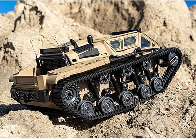 1/18 2.4G RC Tracked Off Road Vehicle C8812 Wireless Remote Drifting Car 360 Rotation LED Lights Battery Dual Motor RTR Model Hobby Grade Model for Adult Hobby(Yellow)