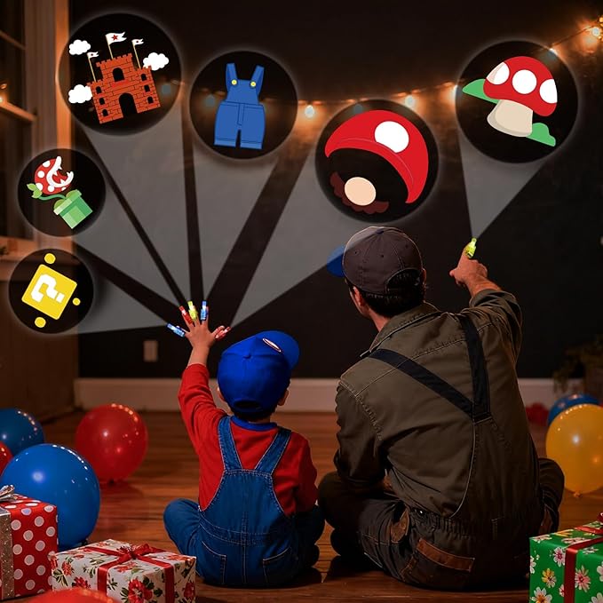 36 Pcs Game Party Favors LED Finger Lights, Glow in the Dark Birthday Party Supplies, Goodie Bag Stuffers Classroom Treasure Box Prizes for Kids
