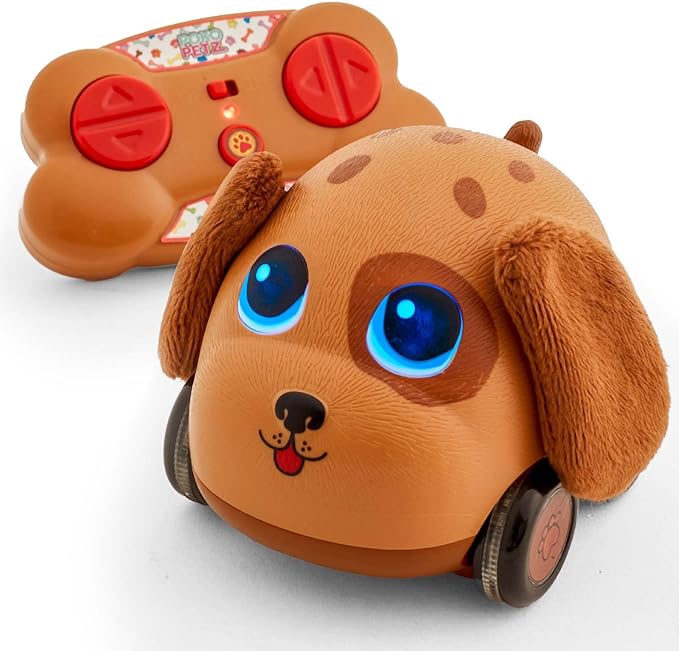 Flybar Poko Petz, Remote Control Car for Toddlers Dog Toys - 2.4GH for Boys and Girls, Light Up, Singing, Talking Toy, Preschool, Best Birthday, Toddler Gifts for Ages 3 and Up