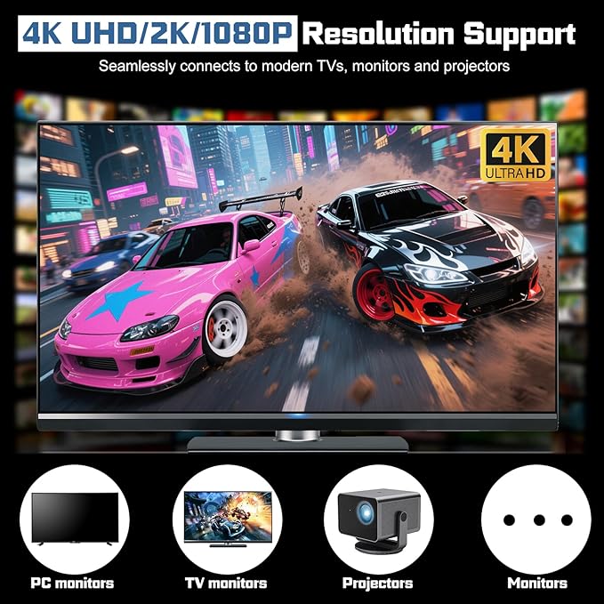 New Retro Game Console, Classic Video Games with 4K HDMI, 20,000+ Games and 23 Emulators, Upgraded Dual 2.4G Wireless Controllers for Game Console
