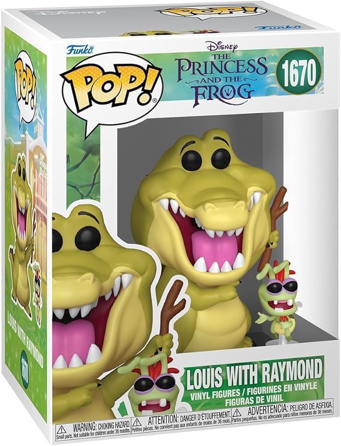 Funko Pop! & Buddy: The Princess and The Frog - Louis with Raymond - Collectable Vinyl Figure - Gift Idea - Official Merchandise - Toys for Kids & Adults - Princesses Fans