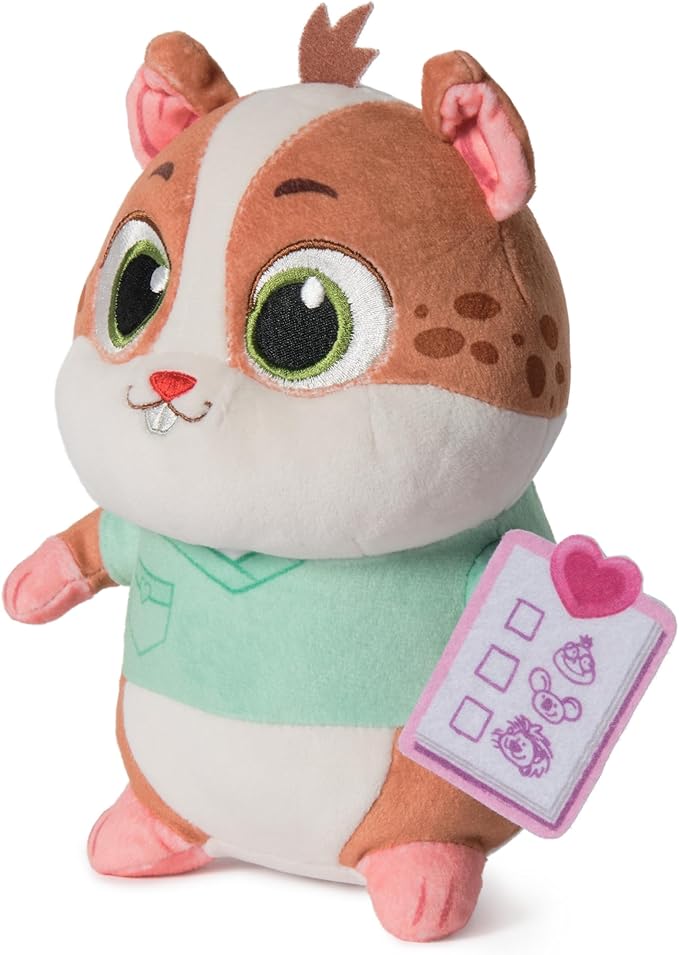Vida The Vet, Popcorn Plush Toy, 7-Inch Tall Stuffed Animals with Super-Soft Fur, Kids Toys for Girls & Boys Ages 3 and up