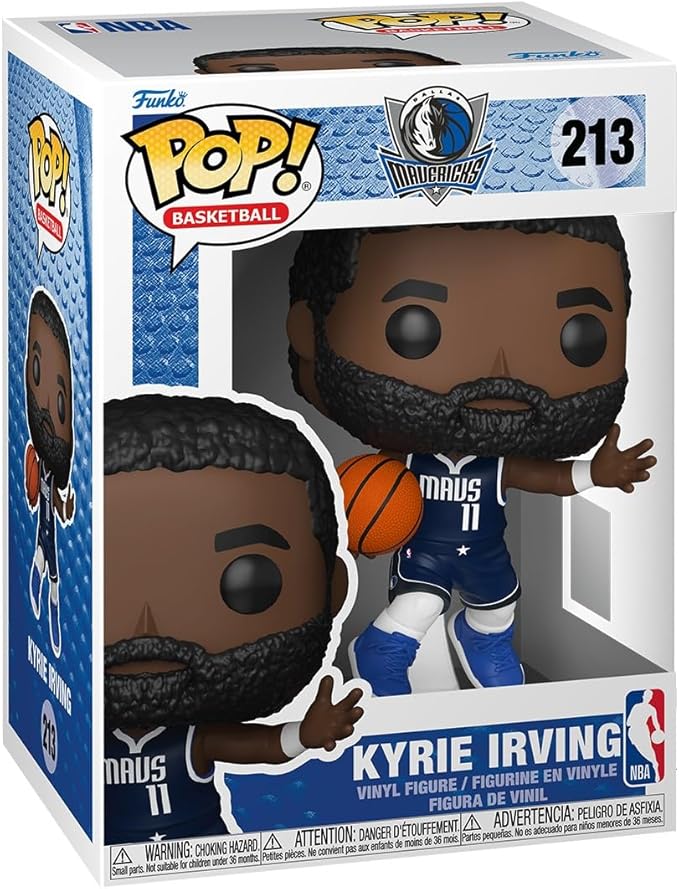 Funko Pop! NBA: Dallas Mavericks - Kyrie Irving - NBA Players - Collectable Vinyl Figure - Gift Idea - Official Merchandise - Toys for Kids & Adults - Sports Fans - for Collectors and Display