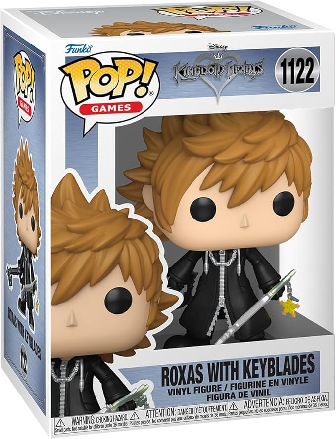 Funko Pop! Games: Kingdom Hearts - Roxas with Keyblades - Collectable Vinyl Figure - Gift Idea - Official Merchandise - Toys for Kids & Adults - Movies Fans - Model Figure for Collectors