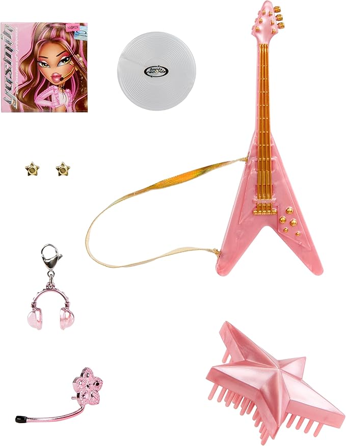 Bratz Pop Starz Yasmin Fashion Doll with Accessories and Charm