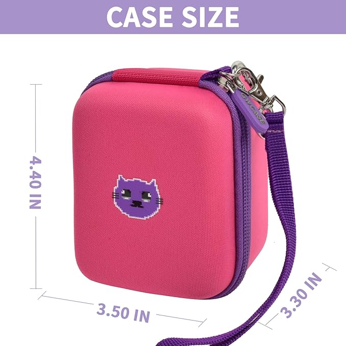 GWCASE Case for Bitzee Magicals Digital Pet, Hard Carrying Holder for Bitzee Interactive Digital Pet React to Touch, Protective Container for AA Batteries and Other Accessories (Box Only)-Pink