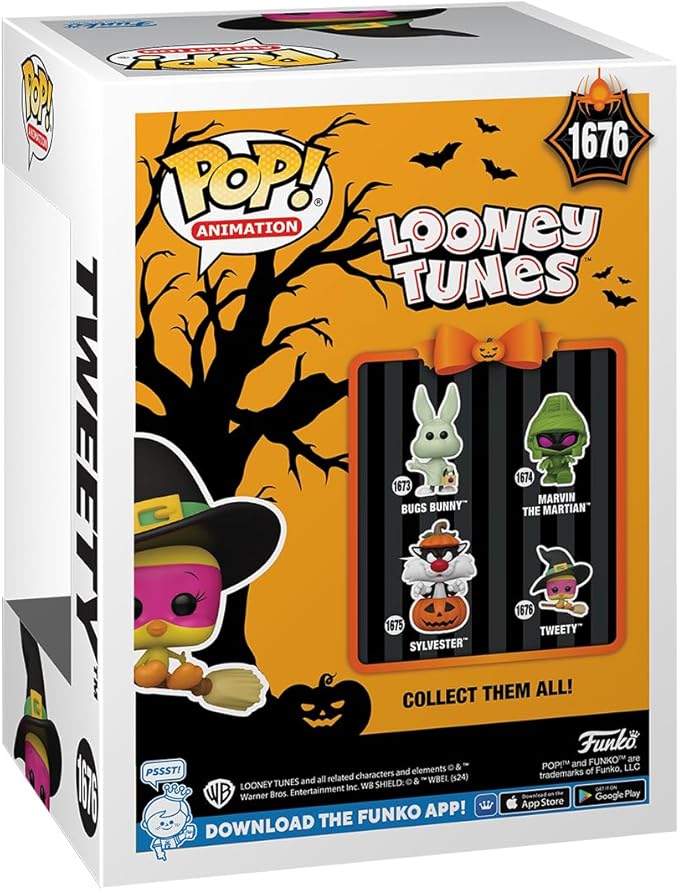 Funko POP! Animation: Tweety Bird - (Witch) - Looney Tunes - Collectable Vinyl Figure - Gift Idea - Official Merchandise - for Kids & Adults - Horror Fans - Model Figure for Collectors