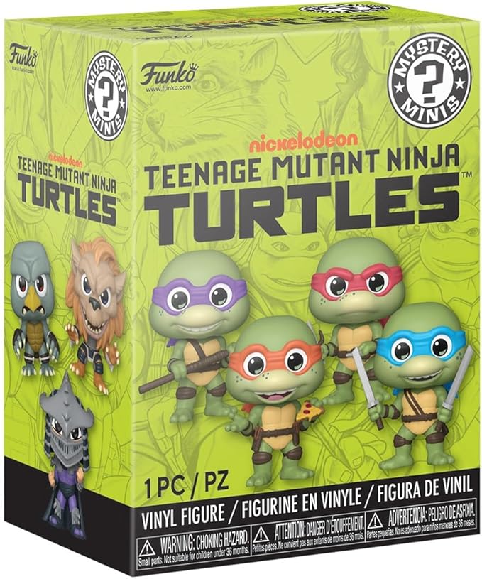 Funko Mystery Mini: Teenage Mutant Ninja Turtles (TMNT) - Single Item per Purchase - Collectable Vinyl Figure - Gift Idea - Official Merchandise - Toys for Kids & Adults - Mini Figure for Collectors