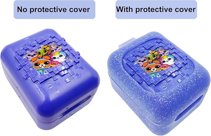 Hard Carrying EVA Case for Bitzee Interactive Toy Digital Pet with 15 Animals Virtual Electronic Pet, Protective Storage Accessory for Bitzee 3D Interactive Pets React to Touch (Silicone Case Cover)