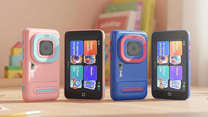 AI Digital Camera for Kids with WiFi for Christmas Birthday Gift for Girls Boys，Touch Screen HD Camera fortoddler Camera,Kids Toys for 4-12 Pink,Christmas Birthday Gift