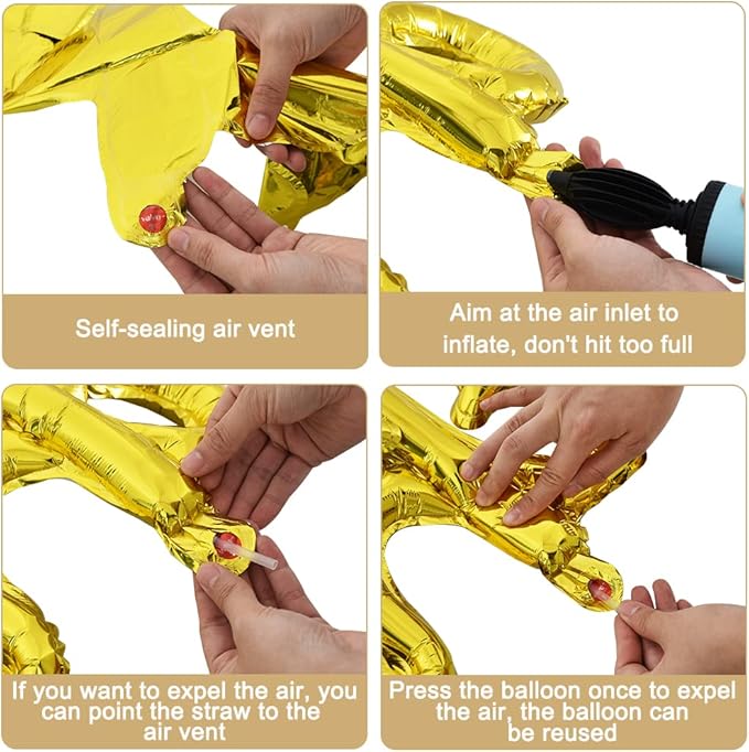 TONIFUL Congrats Balloons - 45 Inch Gold Congrats Foil Balloons Banner Reusable Material for 2026 Graduation Party Graduate Congratulations Class of 2026 Congrats Grad Decorations Supplies