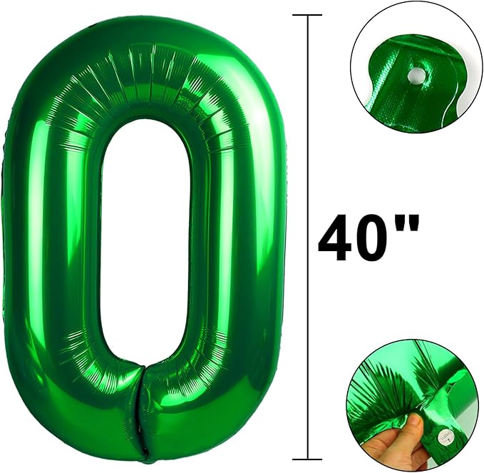 40 Inch Green Number 50 Digital Balloon,Jumbo Mylar Foil Helium Balloon for 50 Balloons for Birthday Party,Wedding Anniversary Party Decorations
