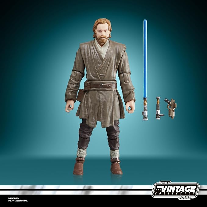STAR WARS The Vintage Collection Obi-Wan Kenobi (Showdown) & Darth Vader (Showdown), Obi-Wan Kenobi 3.75” Action Figures 2-Pack