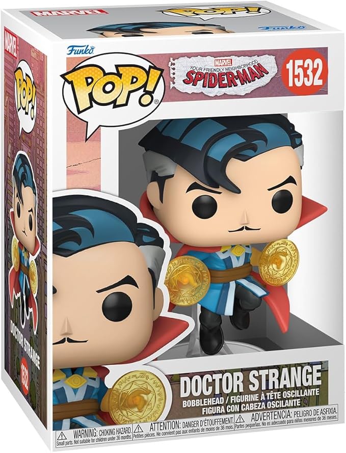 Funko Pop! Marvel: Friendly Neighborhood Spider-Man - Doctor Strange - Collectable Vinyl Figure - Gift Idea - Official Merchandise - Toys for Kids & Adults - Cartoons Fans