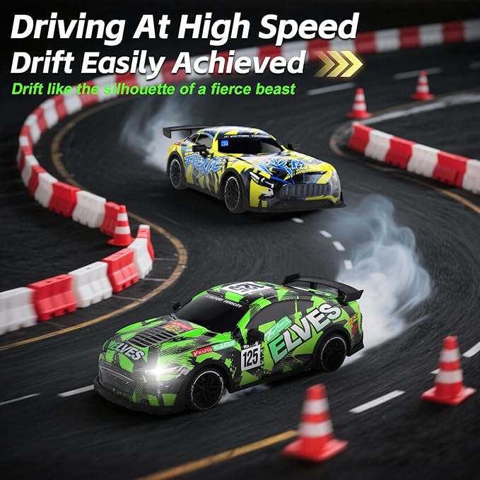 Hobby RC Car, 25 KPH High-Speed 4WD Drift RC Car, 2.4 GHz Remote Control Car, All-Terrain Electric Vehicle,TDLRC007G