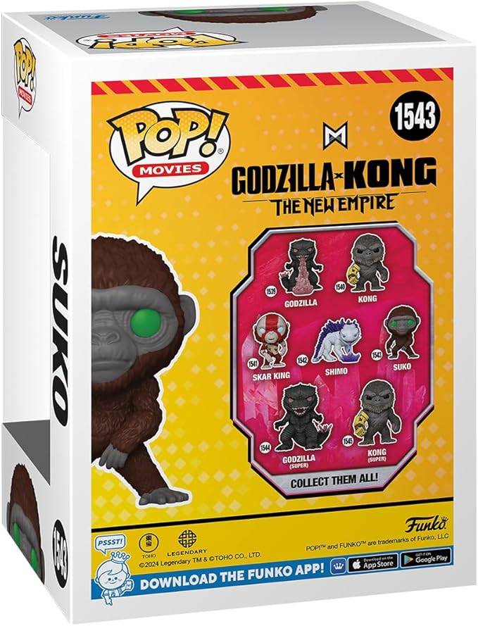 Funko POP! Movies: Godzilla X Kong: The New Empire - Suko - Godzilla Vs Kong - Collectable Vinyl Figure - Gift Idea - Official Merchandise - for Kids & Adults - Movies Fans