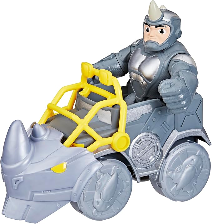 Spidey and his Amazing Friends Marvel Rhino Wrecker Toy Set with Action Figure and Vehicle, Preschool Super Hero Toys for Kids 3 and Up
