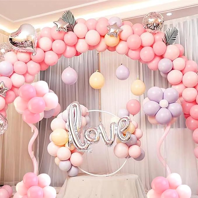 Pastel Pink Balloons 12 Inch 100 Pack light Pink Latex Balloons Baby Pink Party Balloons Round Helium Balloons for Girls Womens Birthday Wedding Anniversary Baby Shower Decorations