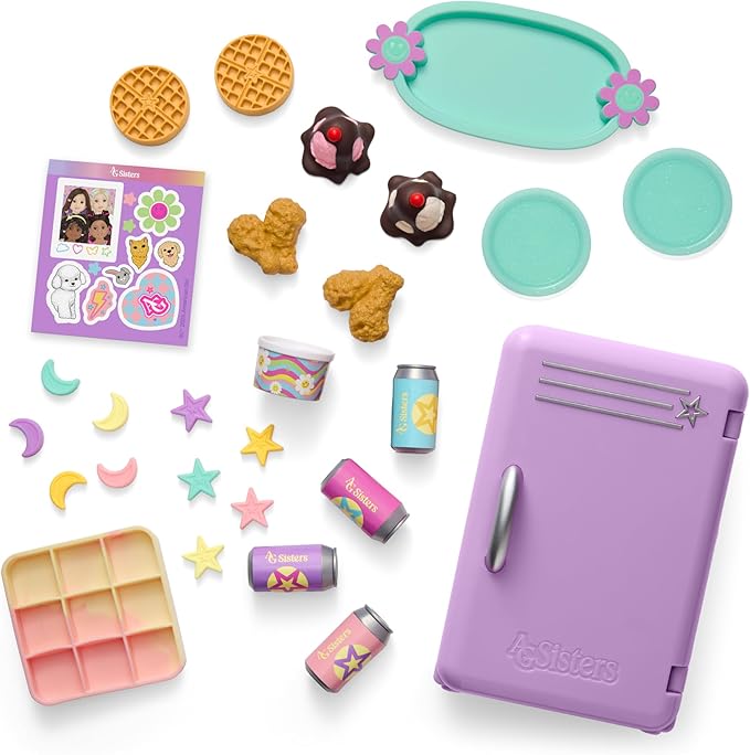 American Girl, AG Sisters Sleepover Snacks Set, Doll Playset, for 14.5-inch Dolls, 17 pcs, for Ages 4+