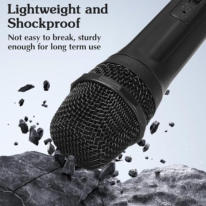 NUOBESTY Plastic Microphone Prop Fake Microphone for Kids Pretend Play Mic Toys Halloween Birthday Party Favors Stage or Costume Prop