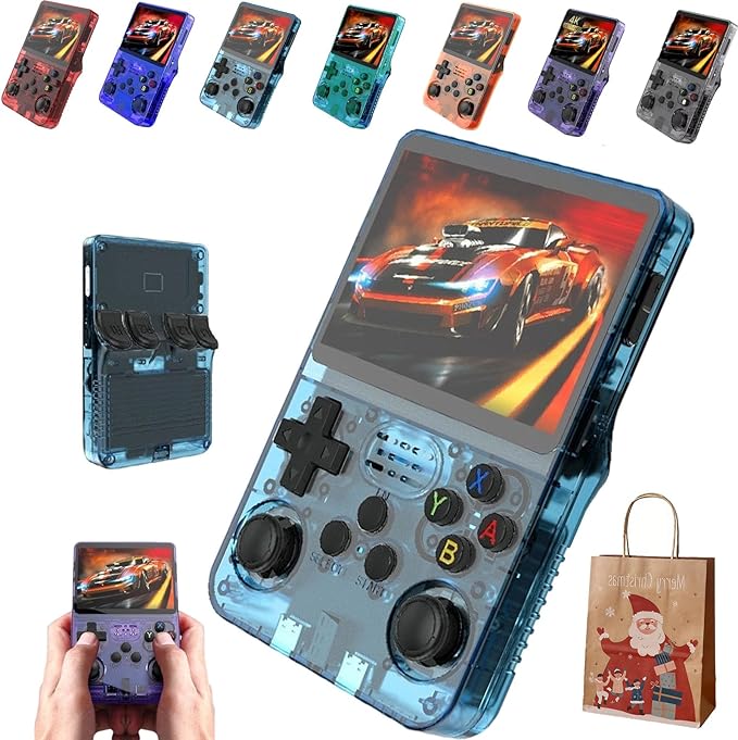 RETROBOY - Retro BOY Play Game Handheld Game Consoles, 3.5-in 4K HD Screen, 3500mAh Battery Long Battery Life, Open Source Games Player, Built-in 64G/128G (Light Green, 128, GB)